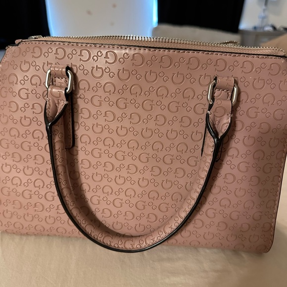 Guess Pink Satchel with Textured Design - Picture 4 of 7